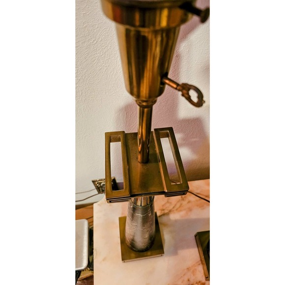 Tommi Parzinger Stiffel Table Lamps Paint Design Attributed to Jackson Pollock - Picture 10 of 10